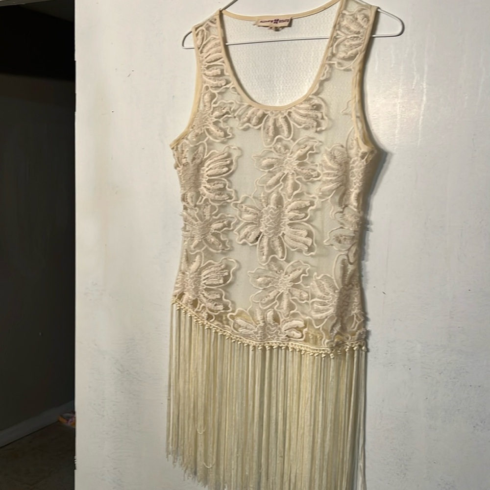 Gorgeous Altar’Q State, Size Small Tank Top Fringe Bottom